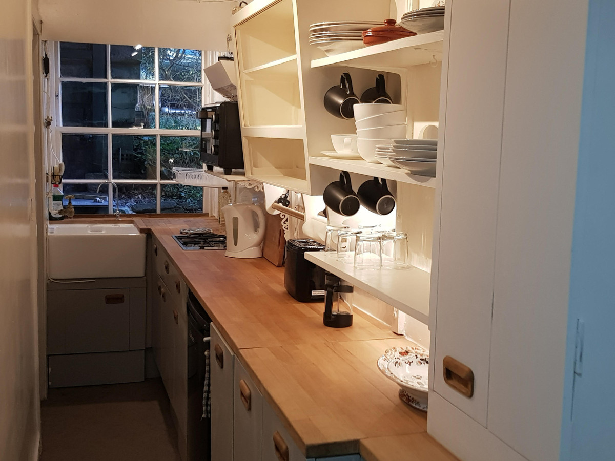 Galley-style kitchen